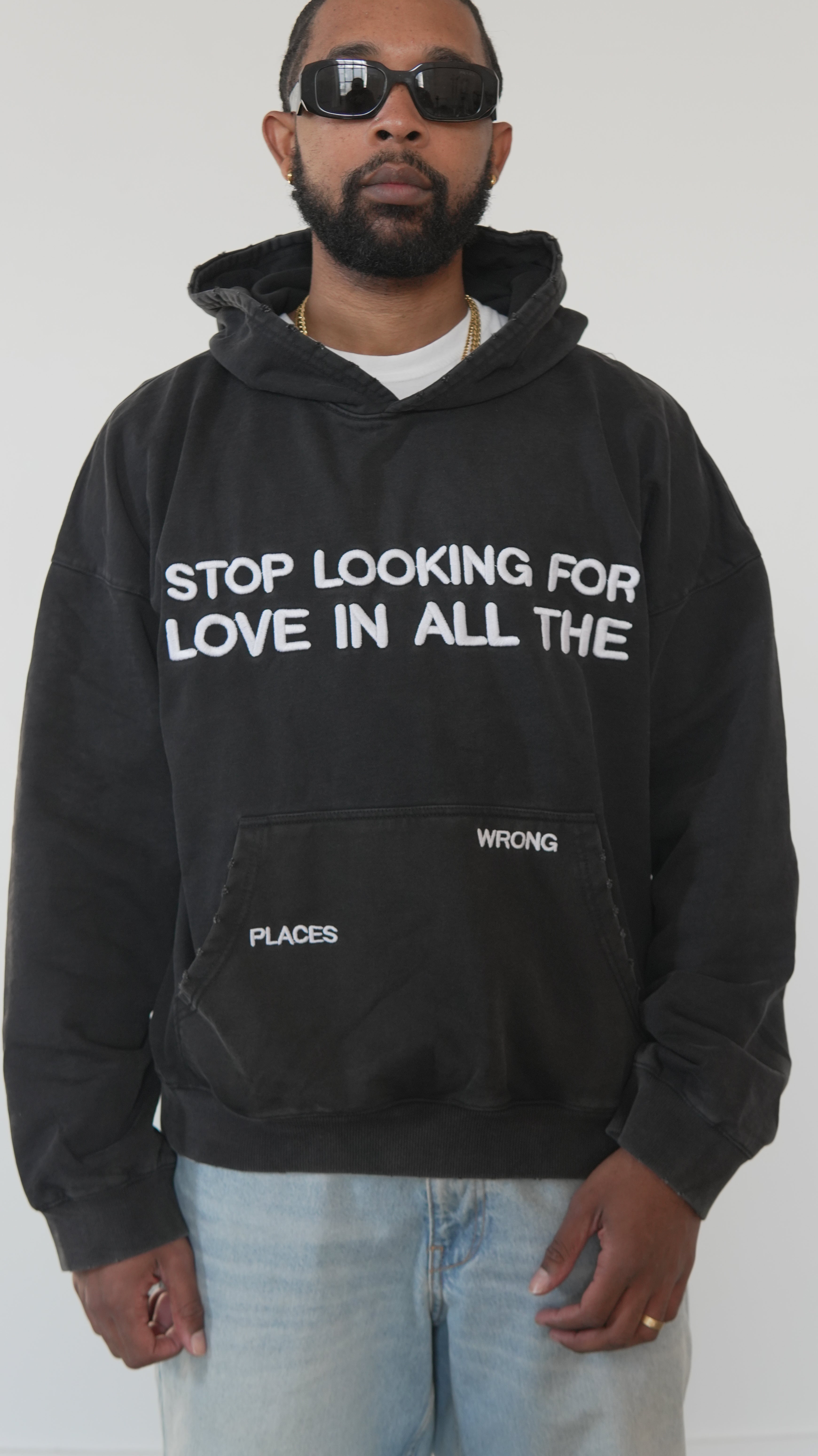 Stop Looking For Love Hoodie (Black)