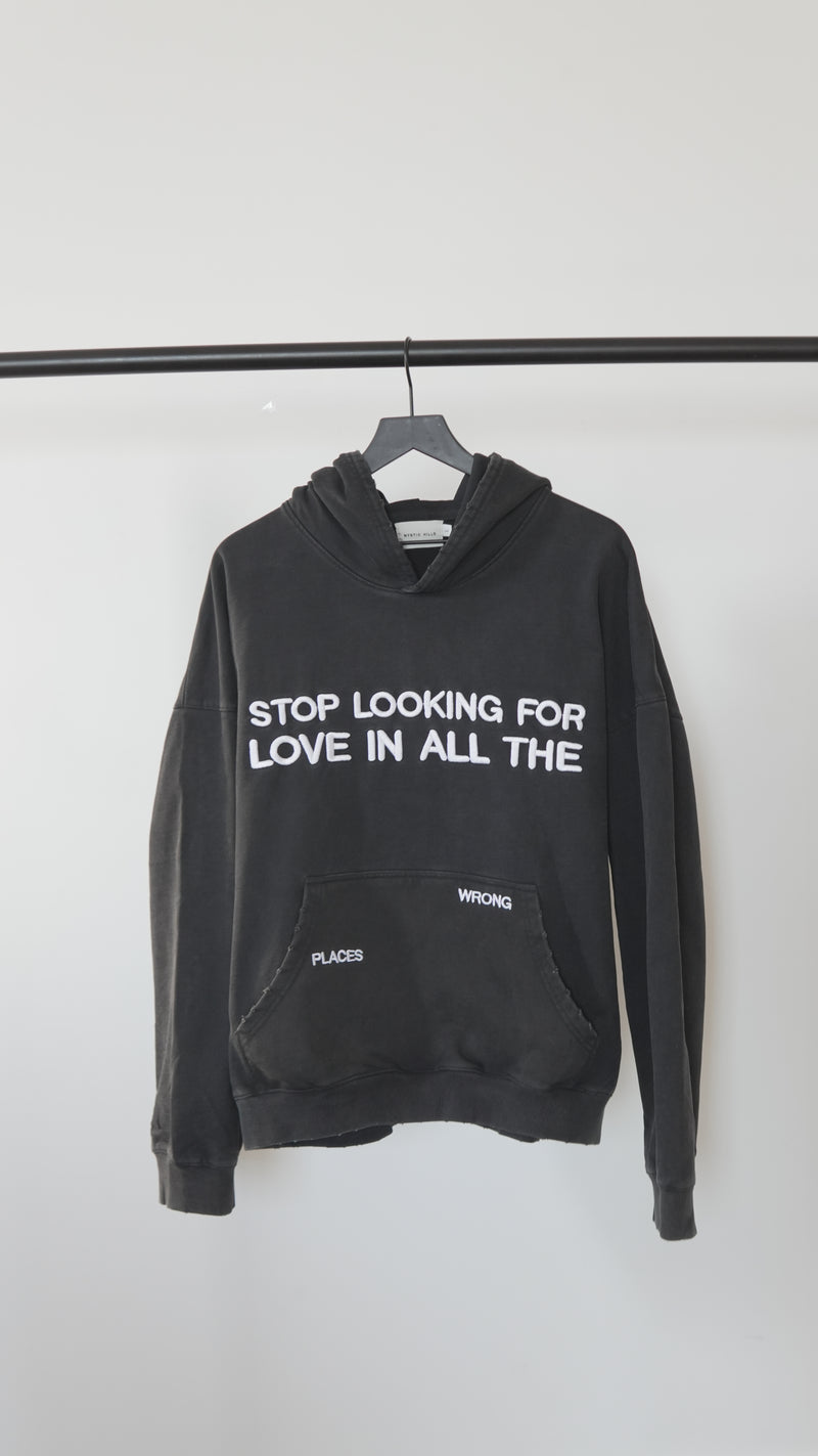 Stop Looking For Love Hoodie (Black)